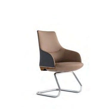 M-12BF Leather Visitor Chair