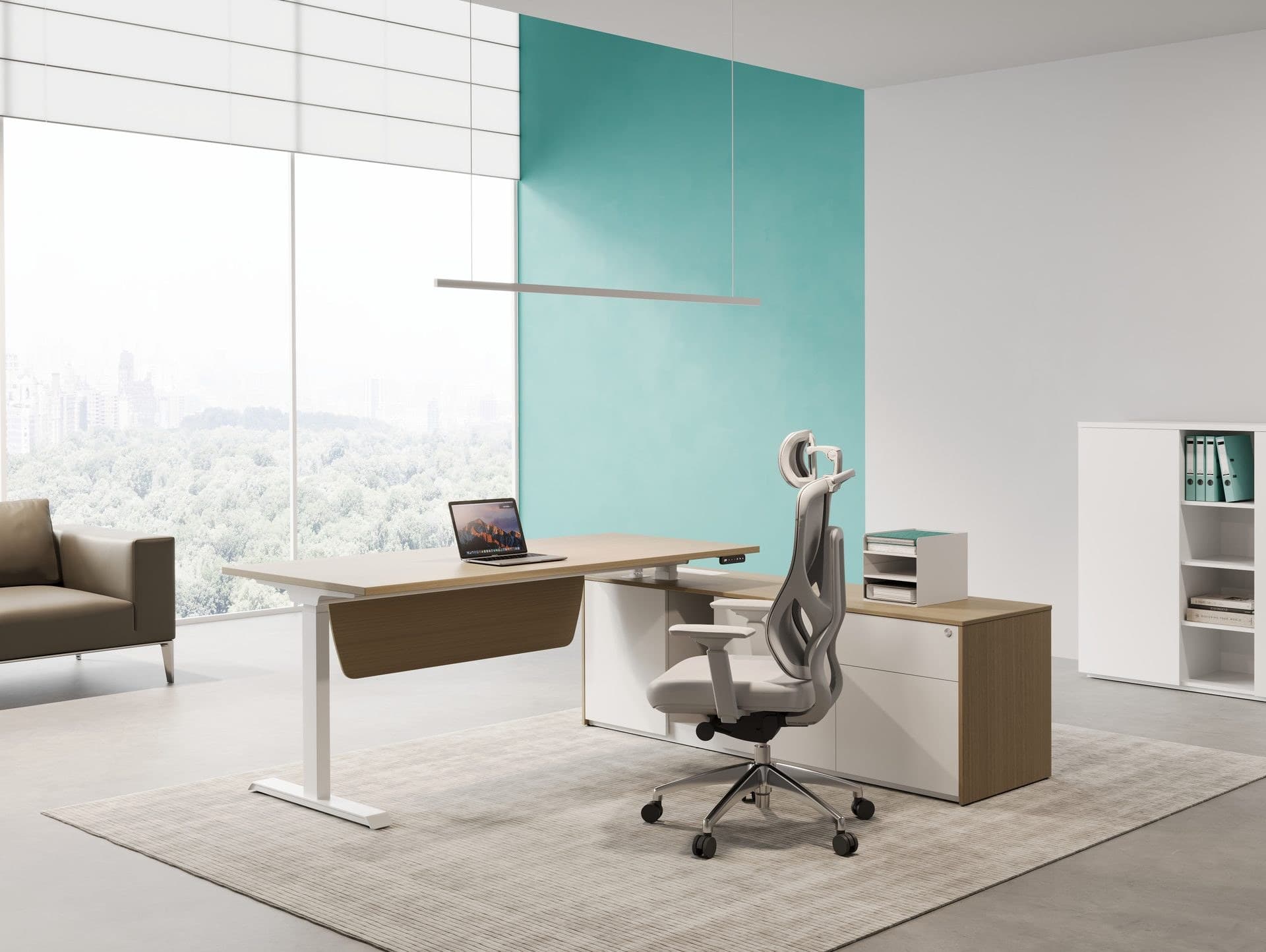 CLE-DB Height-Adjustable Executive Desk