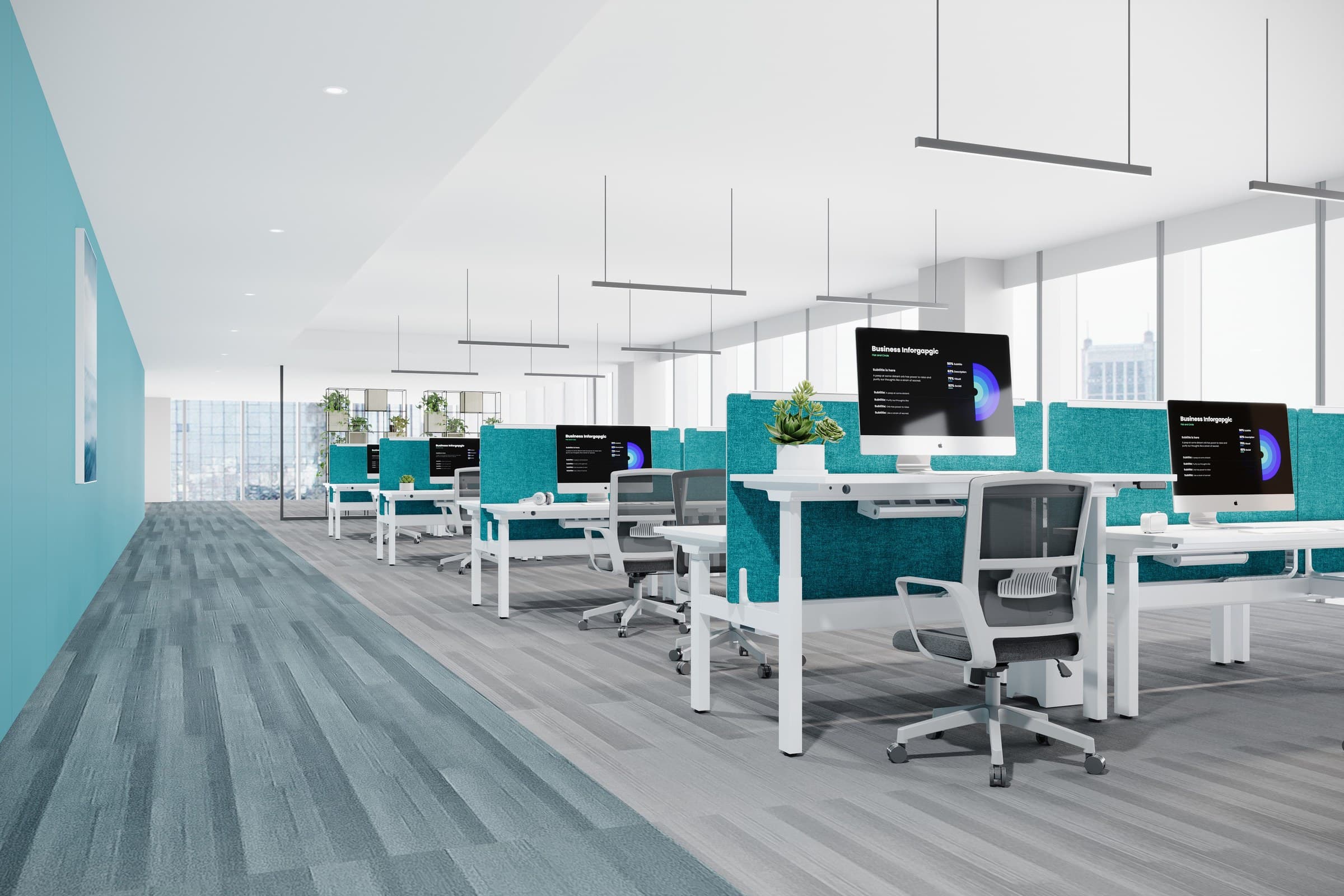 CLE-WTB-A4 Height-Adjustable Workstation