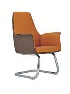 M-21BF Leather Visitor Chair